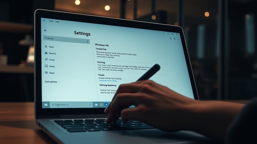 access pen windows ink settings