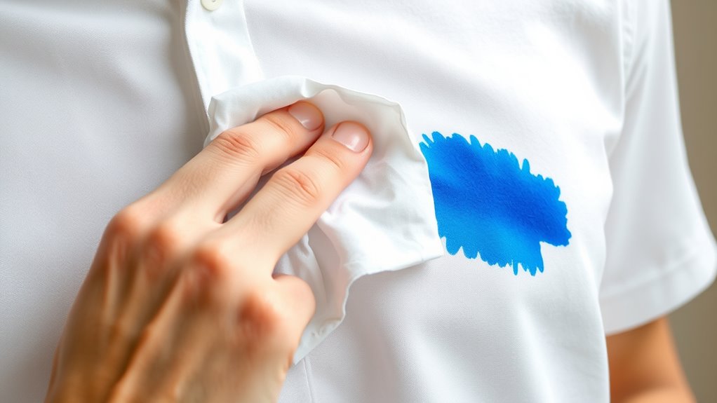 blot gently to lift