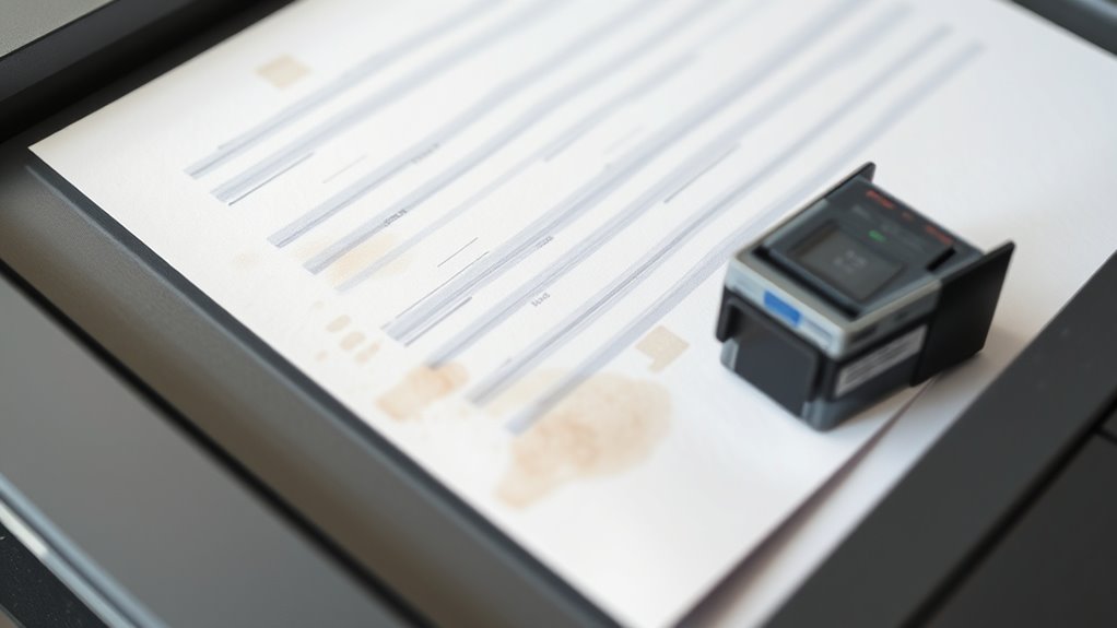 check for faded streaked prints