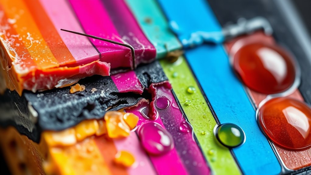 chemical deterioration affecting print quality