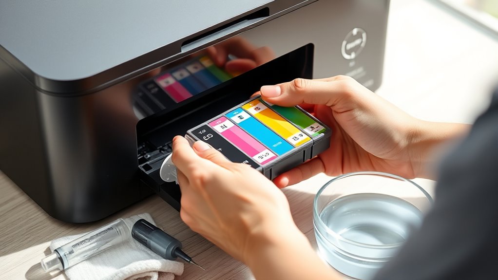 clean and refill ink cartridges