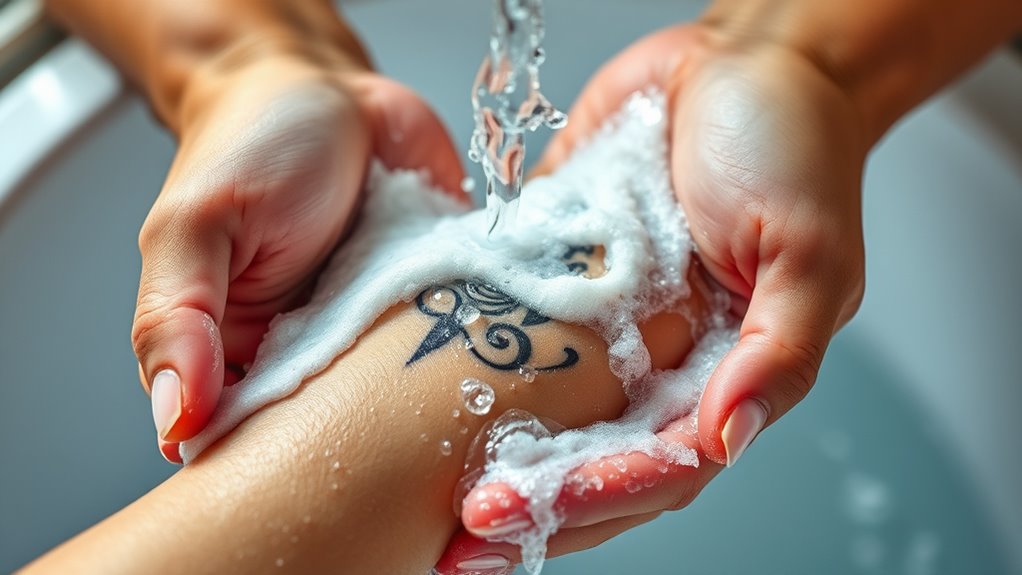 clean skin before ink removal