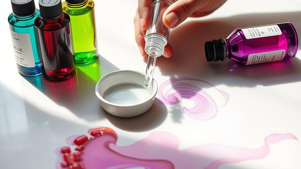 create colorful ink art