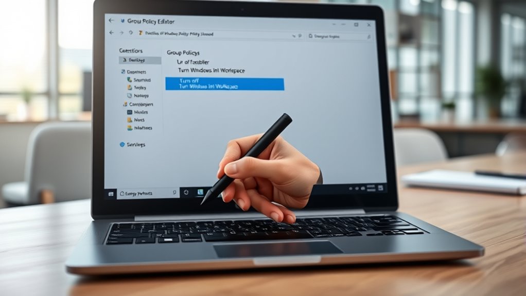 disable windows ink workspace