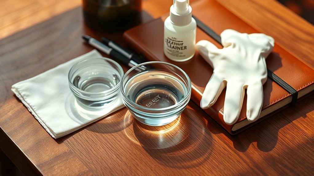 gather clean gentle supplies