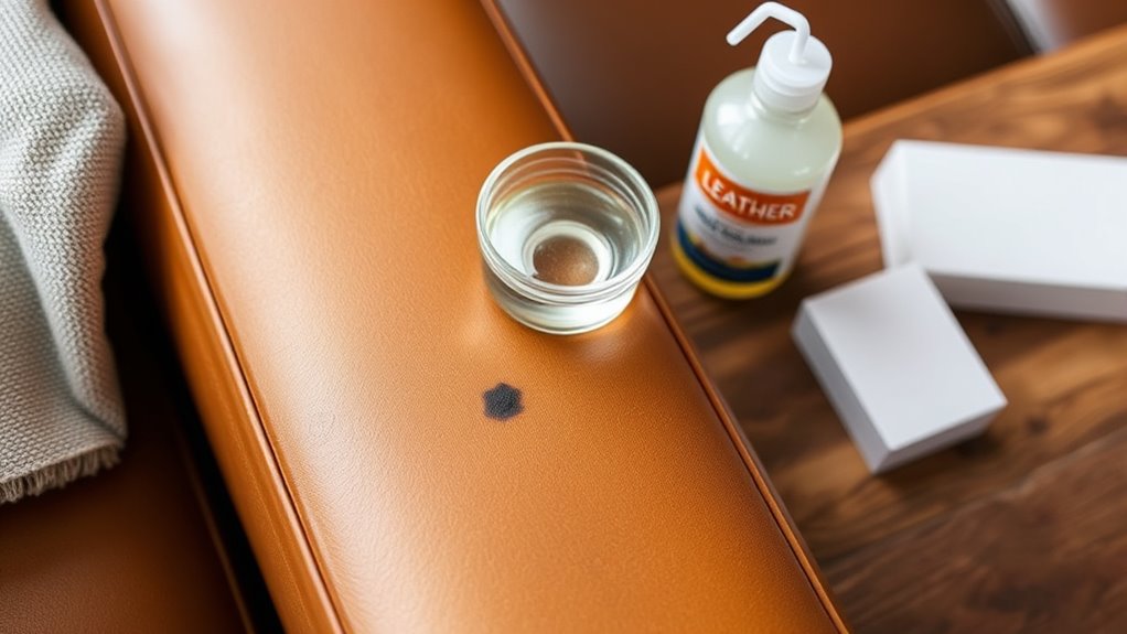 gather cleaning supplies and prepare