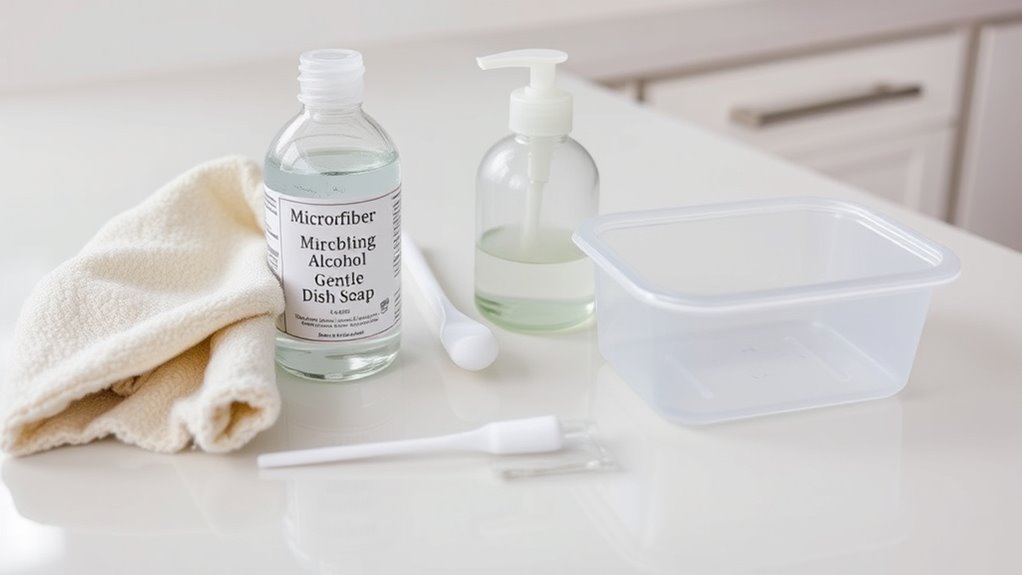 gather cleaning supplies beforehand