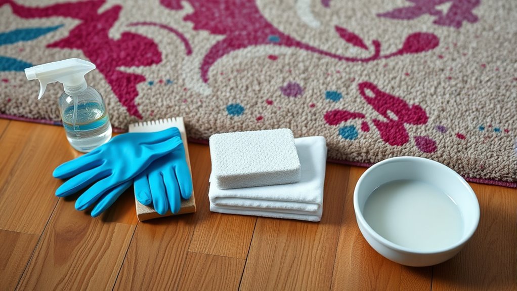 gather cleaning supplies beforehand