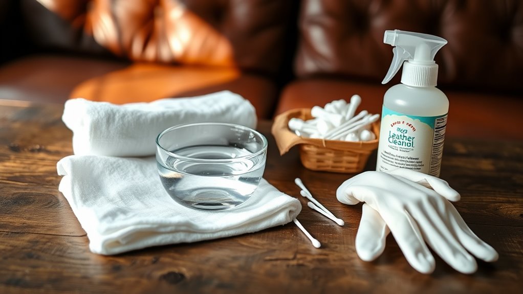 gather cleaning supplies beforehand