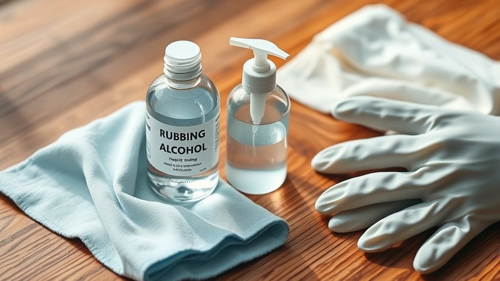 gather cleaning supplies beforehand