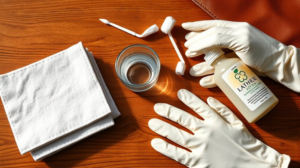 gather cleaning supplies beforehand