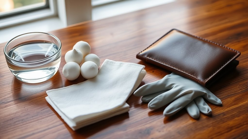 gather cleaning supplies beforehand