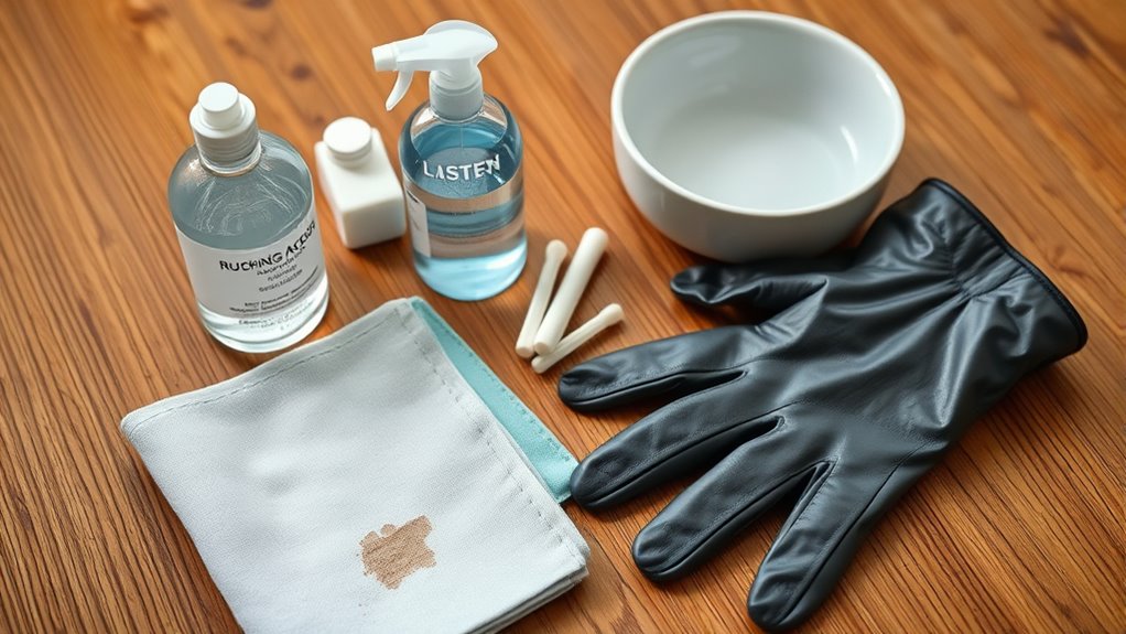 gather cleaning supplies first