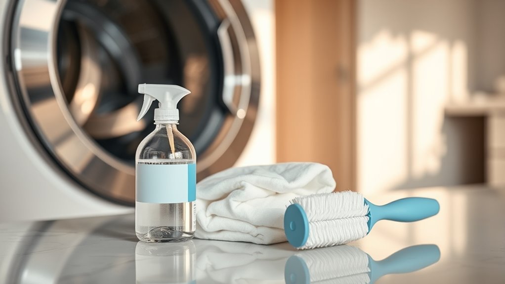 gather cleaning supplies first