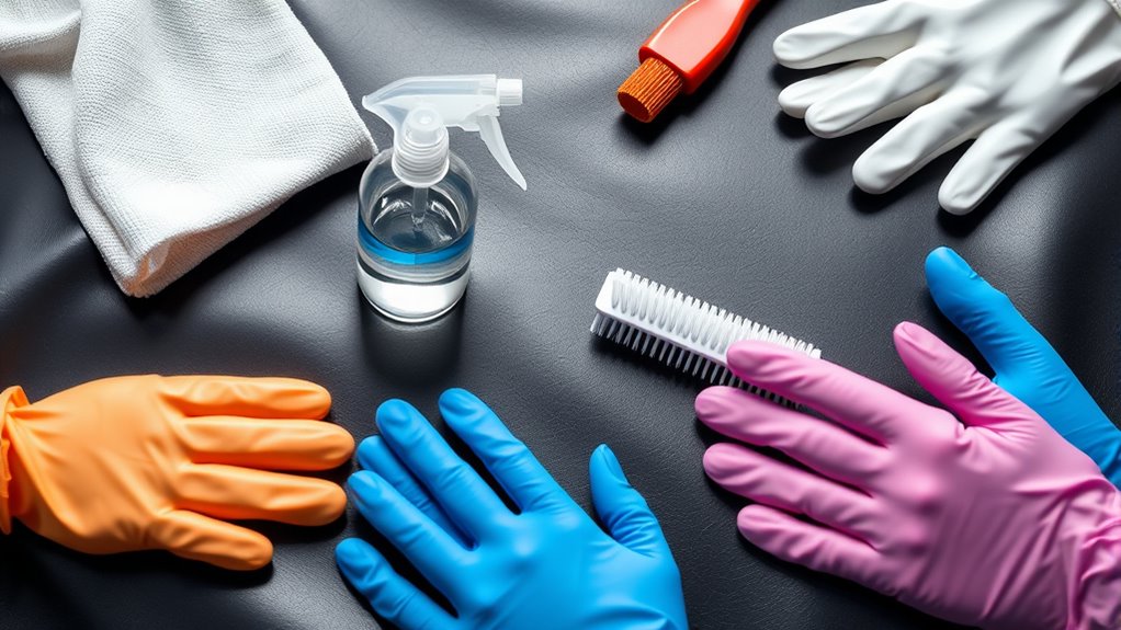 gather gentle cleaning supplies