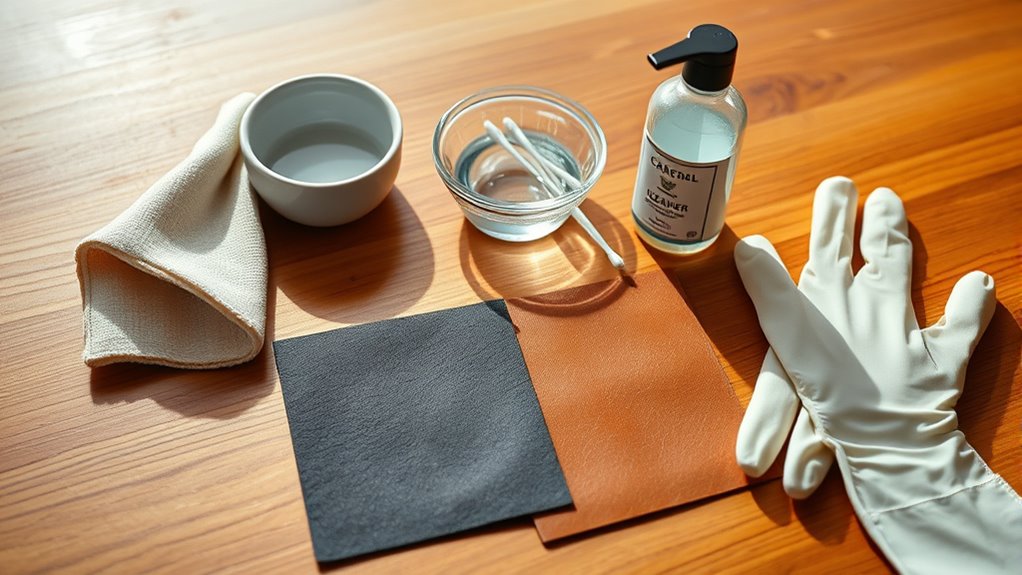 gather leather cleaning essentials