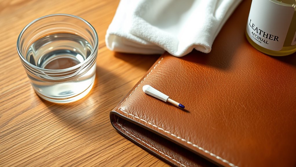 gather leather cleaning supplies