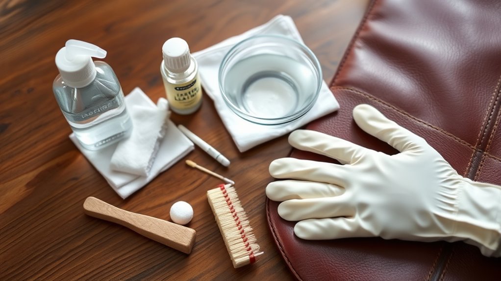 gather materials before cleaning
