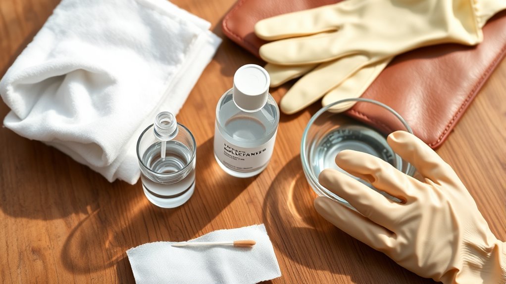 gather proper cleaning supplies first