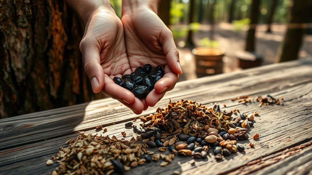 gather raw materials carefully
