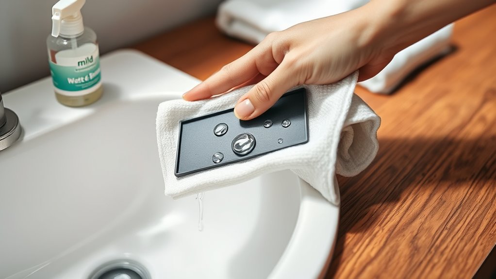 gentle cleaning preserves stamp
