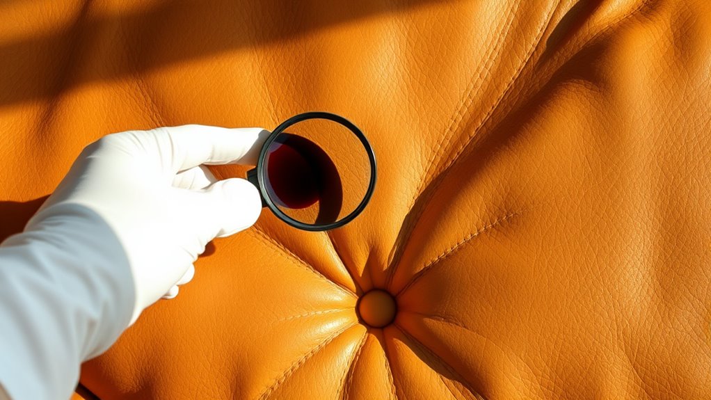 identify ink and leather