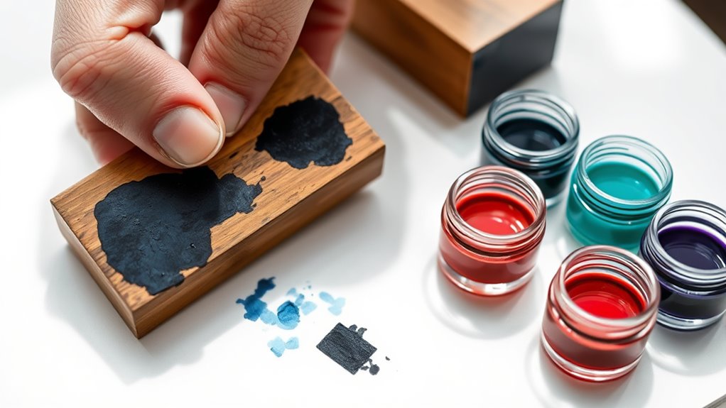 identify ink type and reaction
