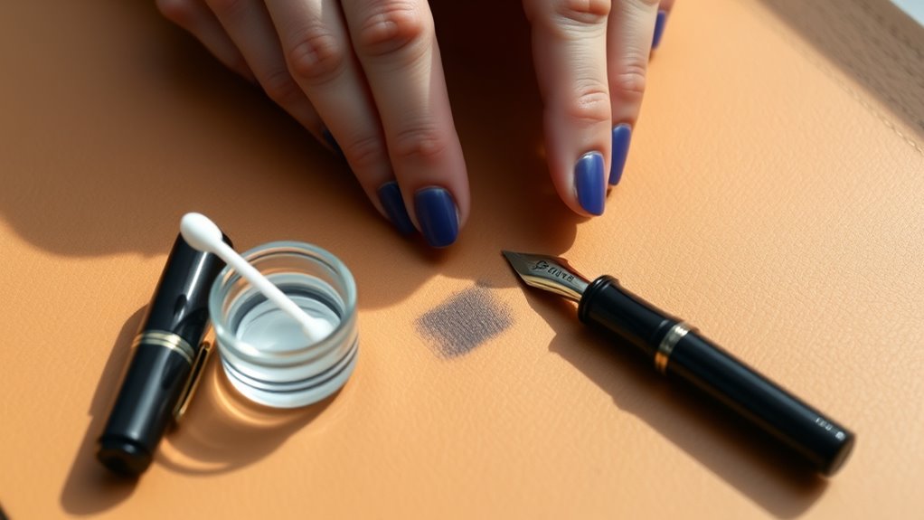identify leather and ink type