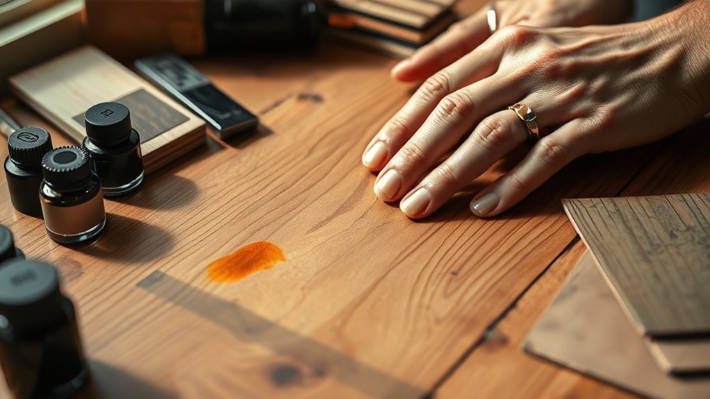 identify wood and ink