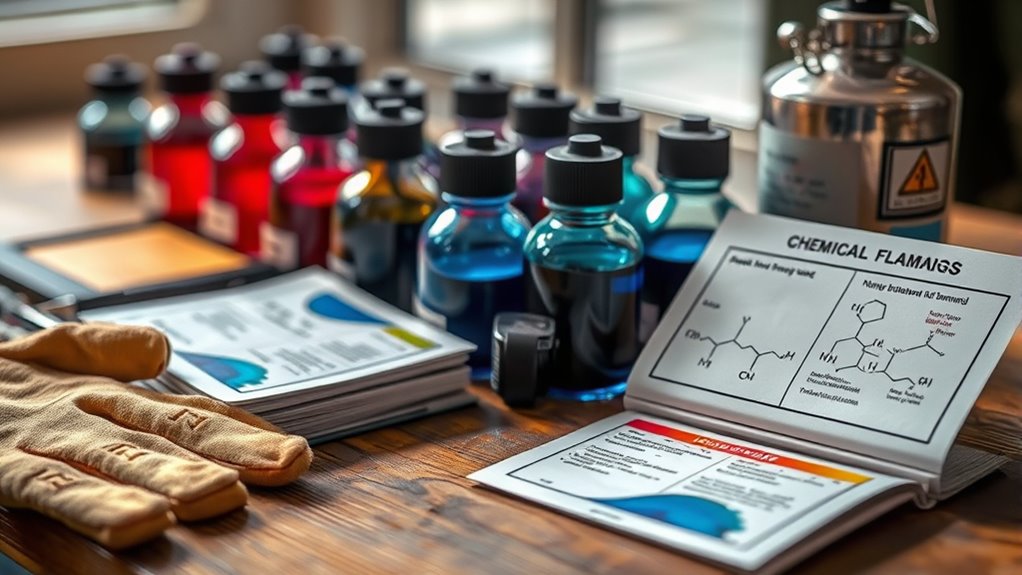 ink composition and flammability
