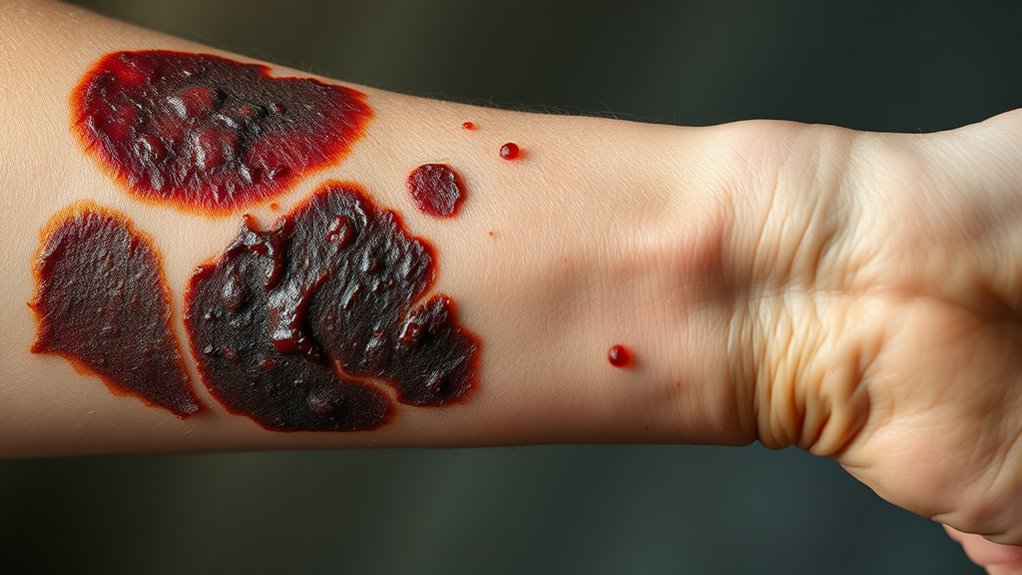 ink penetration causes skin damage