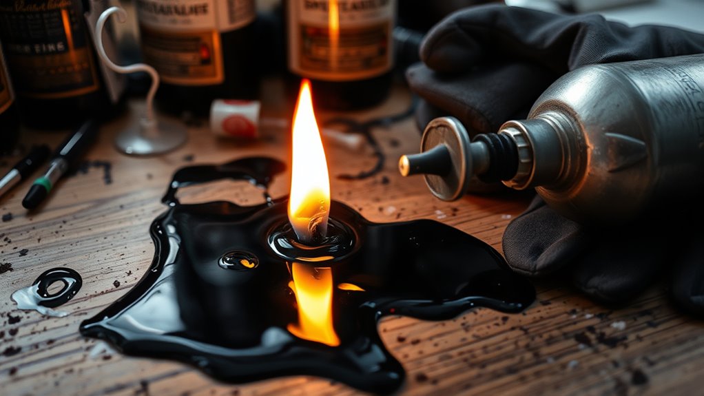 keep ink away from heat