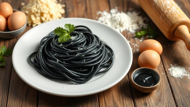 making squid ink pasta