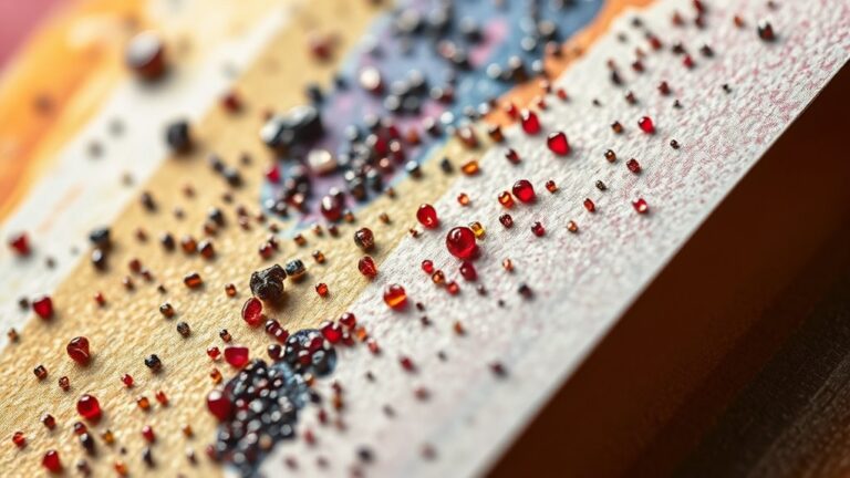 pigment particles adhere tightly