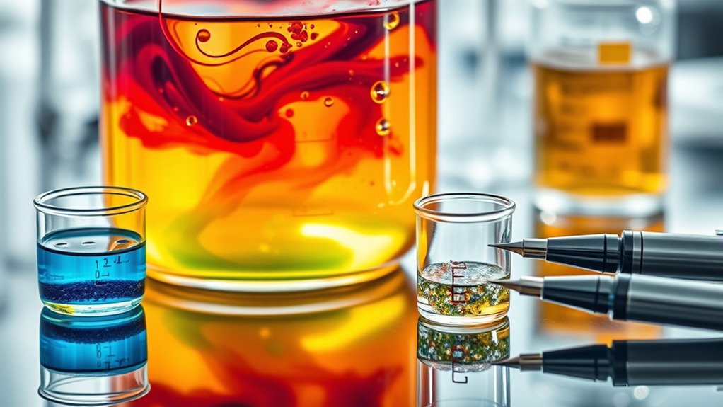 pigments solvents additives mixed
