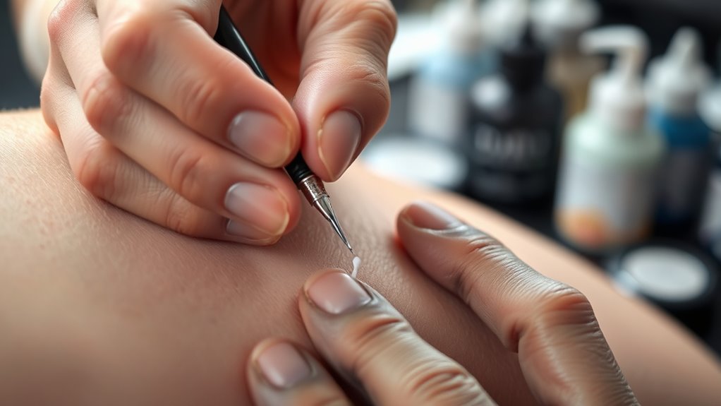 precise ink application techniques