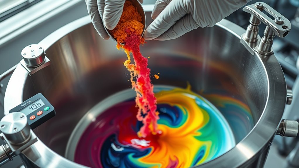 precise ink formulation blending