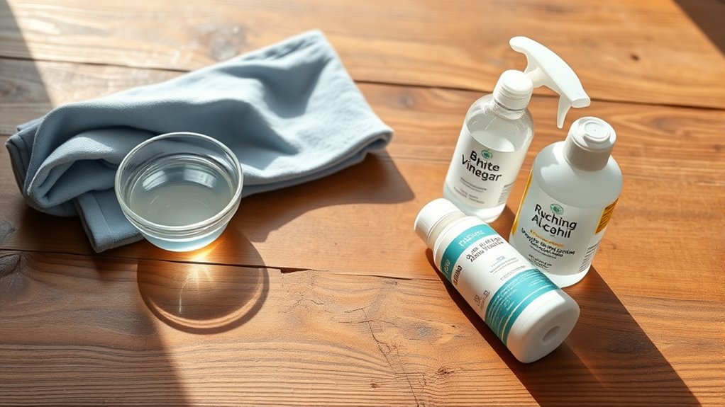 prepare cleaning supplies beforehand
