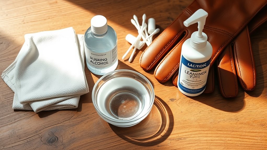 prepare cleaning supplies first