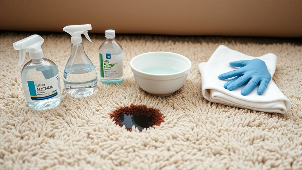 prepare cleaning supplies first