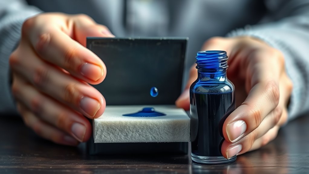 refill ink stamp easily