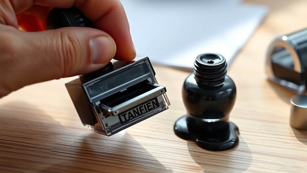 refilling self ink stamps