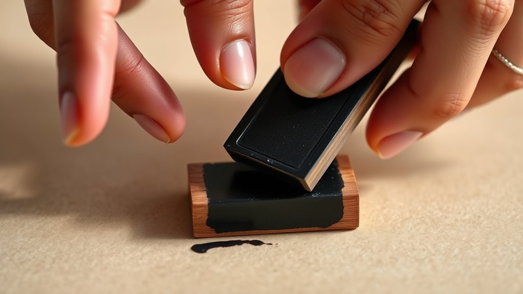 remove and inspect ink pad