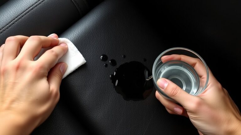 remove ink from faux leather