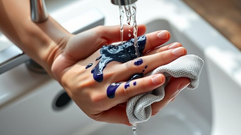 remove ink from hands