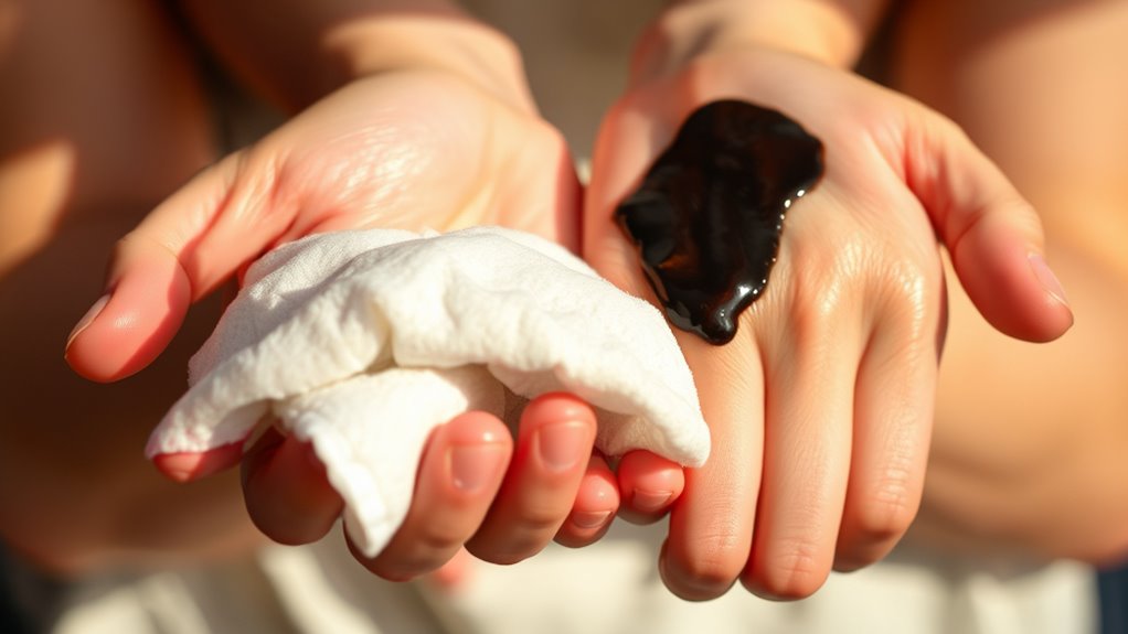 remove ink from hands