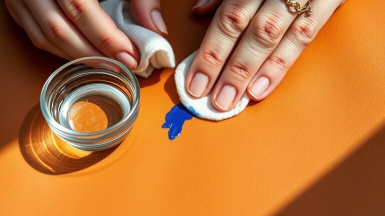 remove ink from leather