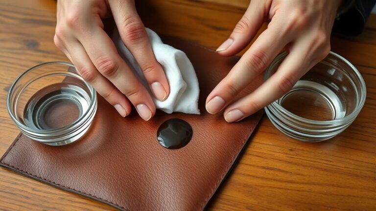 remove ink from leather