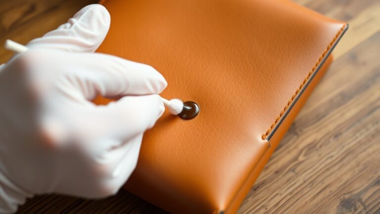 remove ink from leather