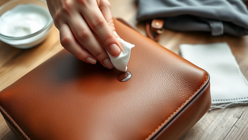 remove ink from leather